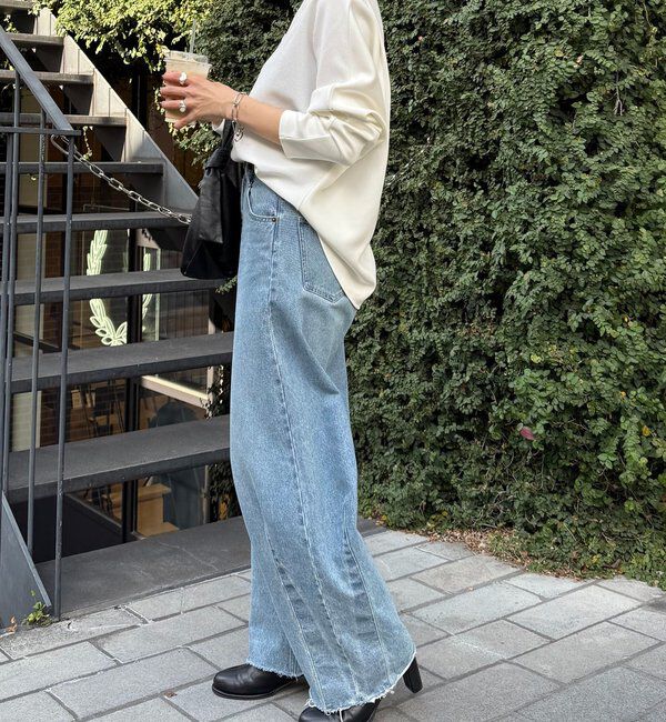  「リップルコンビダンボールプルオーバー」|Tシャツ・カットソー|