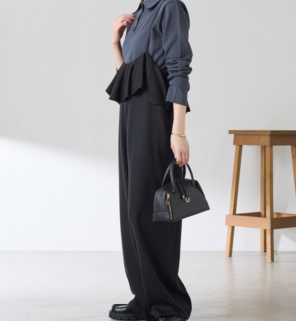  「ラッフルサスペンダーパンツ」|チノ|