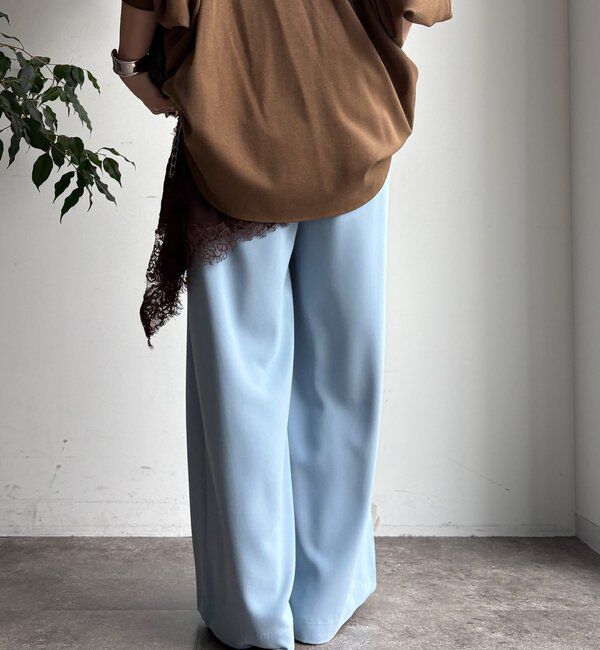  「【累計販売数3万枚突破/23色4サイズ展開！】タックワイドパンツ」|チノ|