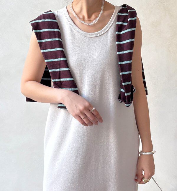  「【全骨格細見え】ブークレーダンボールタンクワンピース」|ワンピース|