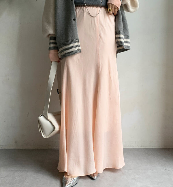  「キュプラ混フレアスカート」|スカート|