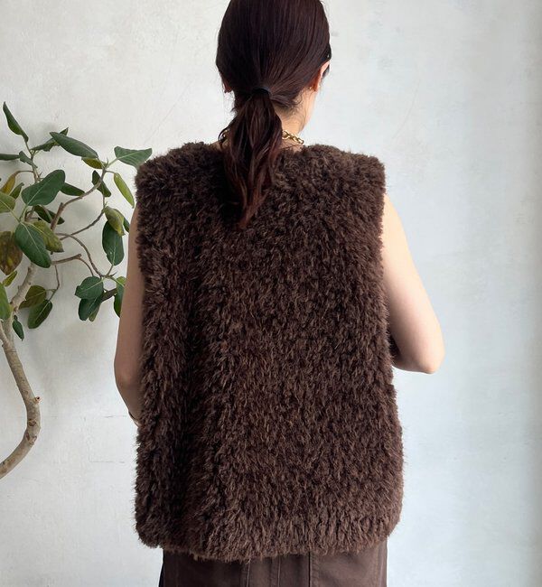  「フェイクカシミヤファーベスト」|ベスト・ジレ|