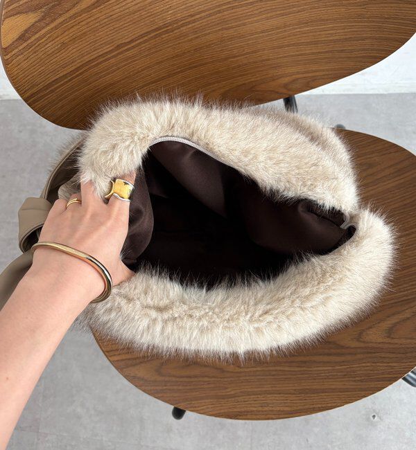  「ワンハンドルエコファーバッグ」|トートバッグ|