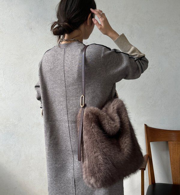  「【WEB限定】ラインデザインミラノリブワンピース」|ワンピース|