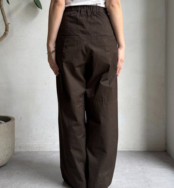  「ツイルワイドカーブパンツ」|チノ|