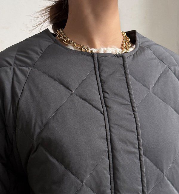  「ストレッチタフタ袖リブショートダウン」|その他|