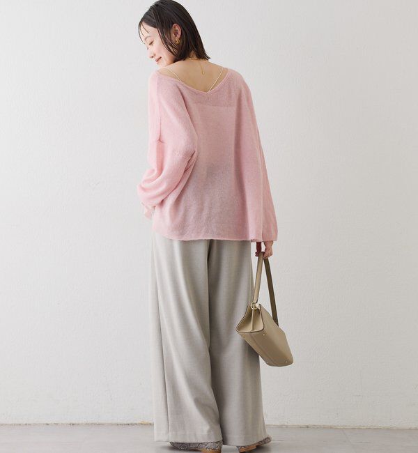  「【リニューアル】2wayスパングルシアーニット」|ニット・セーター|