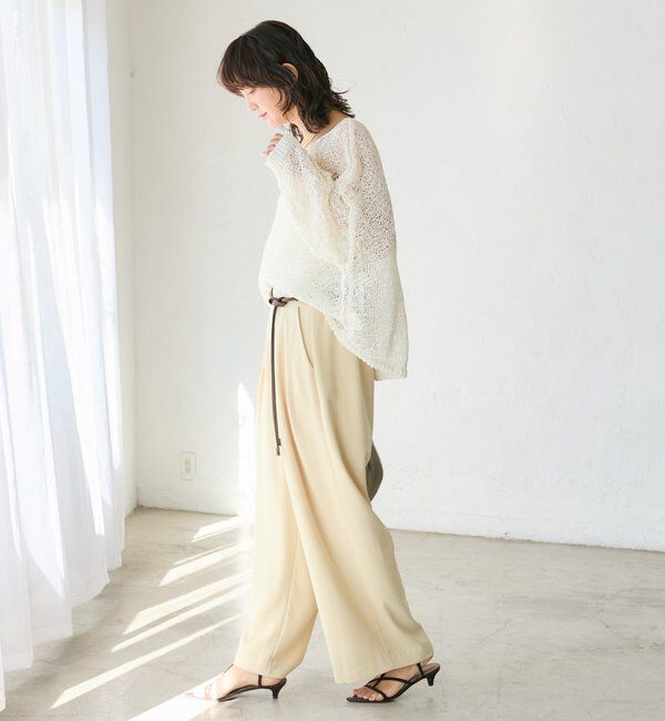  「【ご好評につき再販売開始！】テープヤーンボートネックニット」|ニット・セーター|