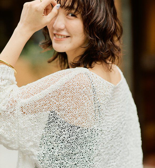  「【ご好評につき再販売開始！】テープヤーンボートネックニット」|ニット・セーター|