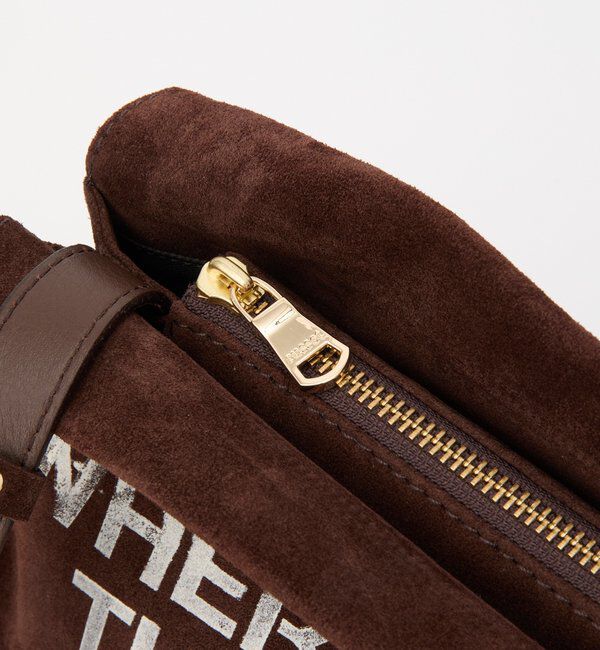  「ステンシルデザインスエードショルダーバッグ」|ショルダー・メッセンジャー|