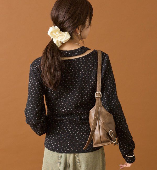  「花柄ホルターロングＴシャツ」|Tシャツ・カットソー|