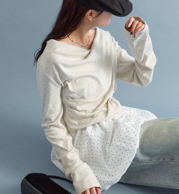  「オフショルロンT」|Tシャツ・カットソー|