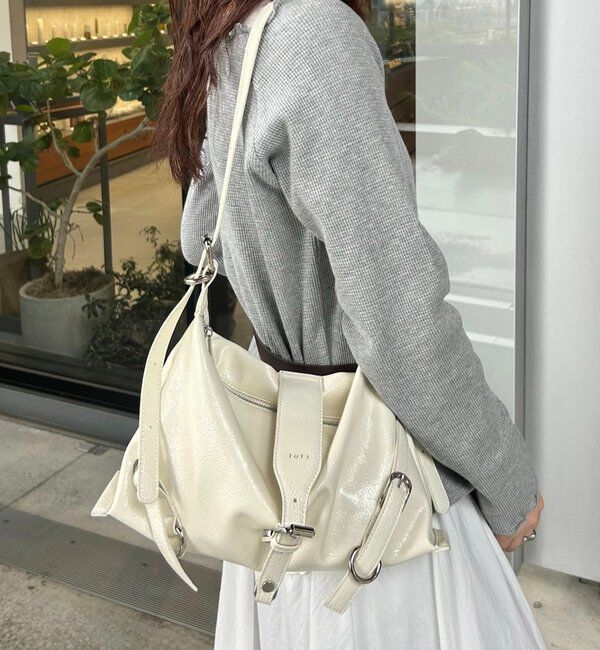  「loti ベルトデザインショルダー」|トートバッグ|