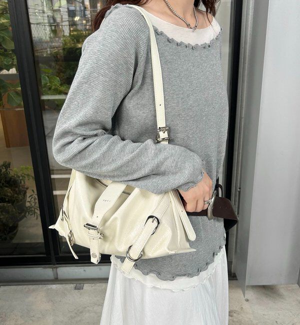  「loti ベルトデザインショルダー」|トートバッグ|