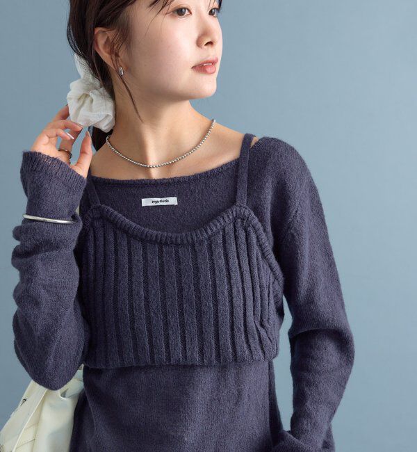  「シアーニットビスチェSET」|ニット・セーター|
