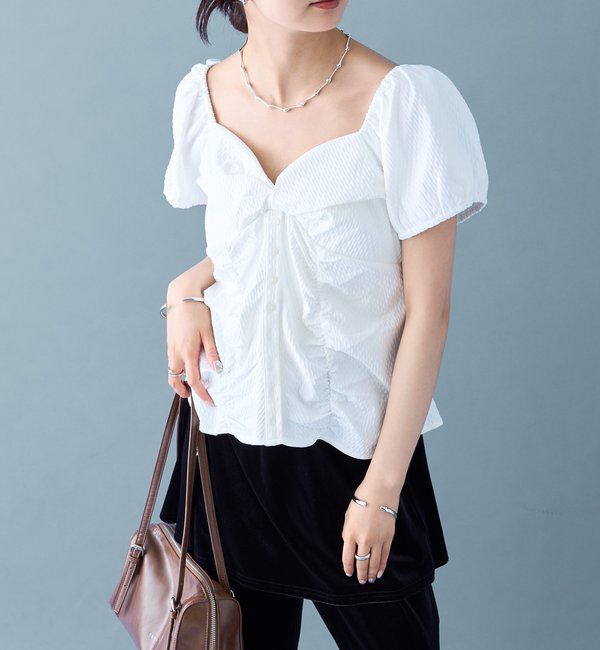  「パフビスチェ ブラウス」|シャツ・ブラウス|