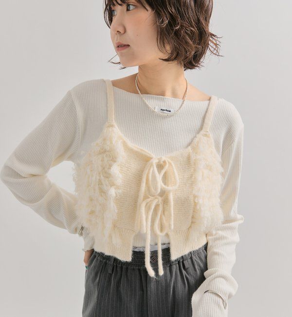  「2WAYループ ニットビスチェ」|ニット・セーター|