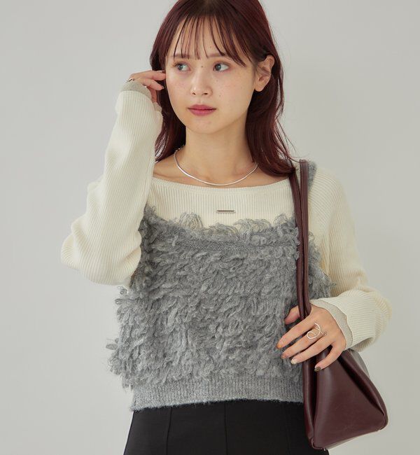  「2WAYループ ニットビスチェ」|ニット・セーター|