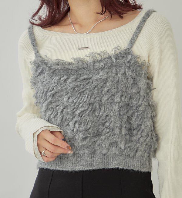  「2WAYループ ニットビスチェ」|ニット・セーター|