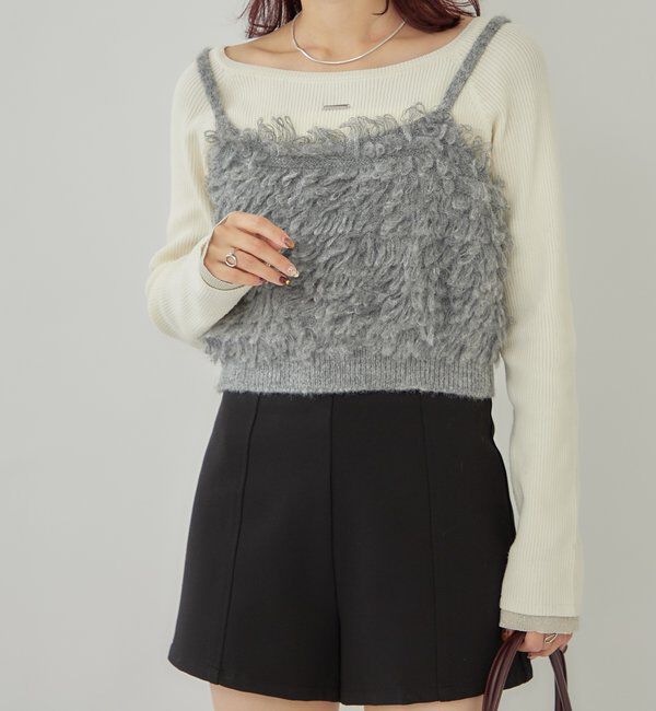  「2WAYループ ニットビスチェ」|ニット・セーター|