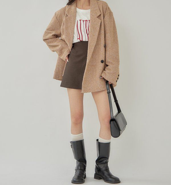  「ツイードBIGジャケット」|テーラードジャケット|