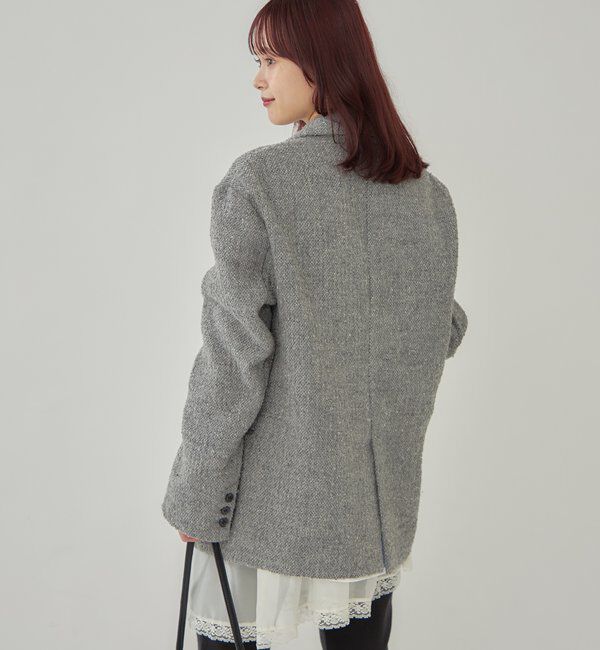  「ツイードBIGジャケット」|テーラードジャケット|