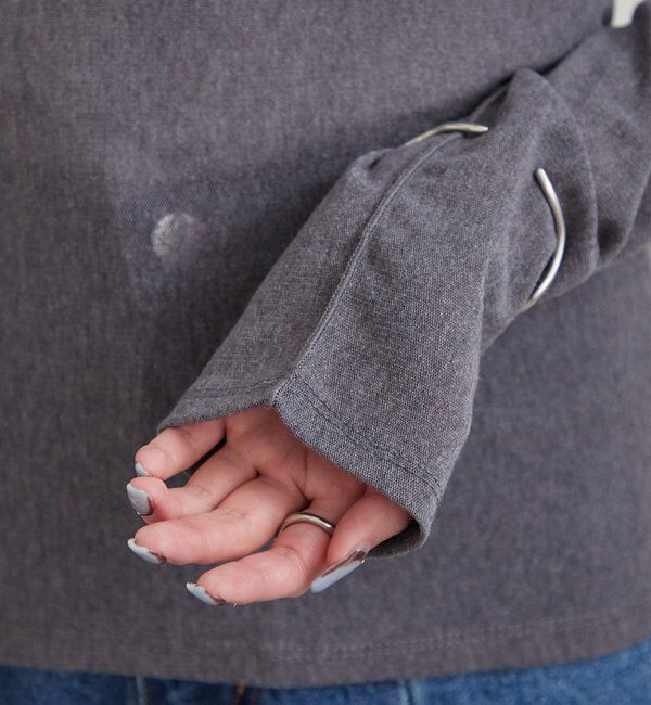  「プレート付きクルーシアーロンT」|Tシャツ・カットソー|