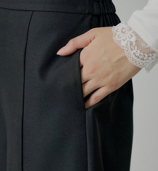  「【SALON by Chico】リボンラップスカート+スラックスハーフパンツ」|チノ|