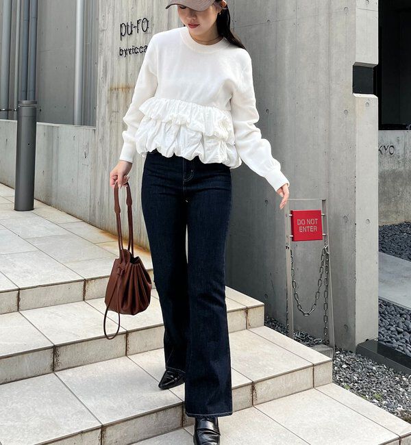  「バルーンティアードプルオーバー」|ニット・セーター|