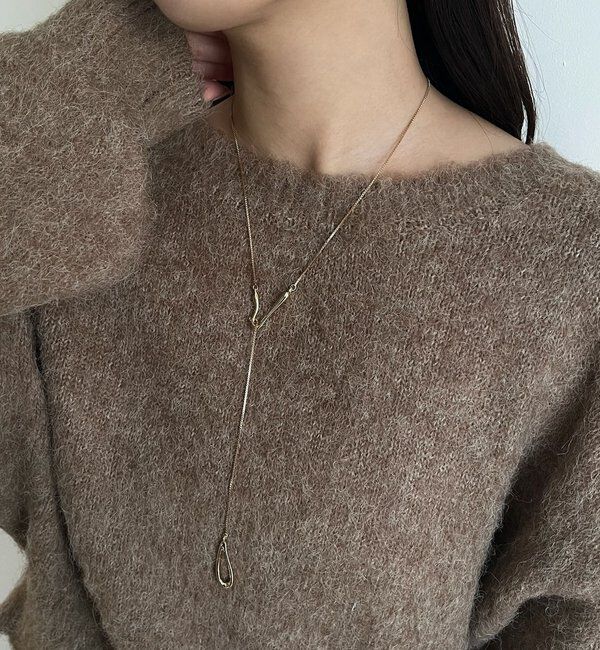  「〈GOLDY/ゴールディ〉ドロップYネックレス」|リング|