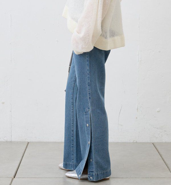  「サイドボタンデニム」|デニム|