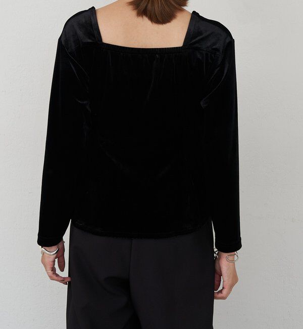  「ベロアペプラムプルオーバー」|Tシャツ・カットソー|