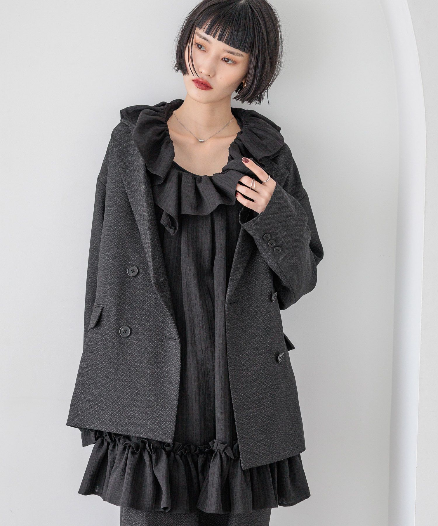 LOWRYS FARM「ラナテックダブルジャケット」|テーラードジャケット|