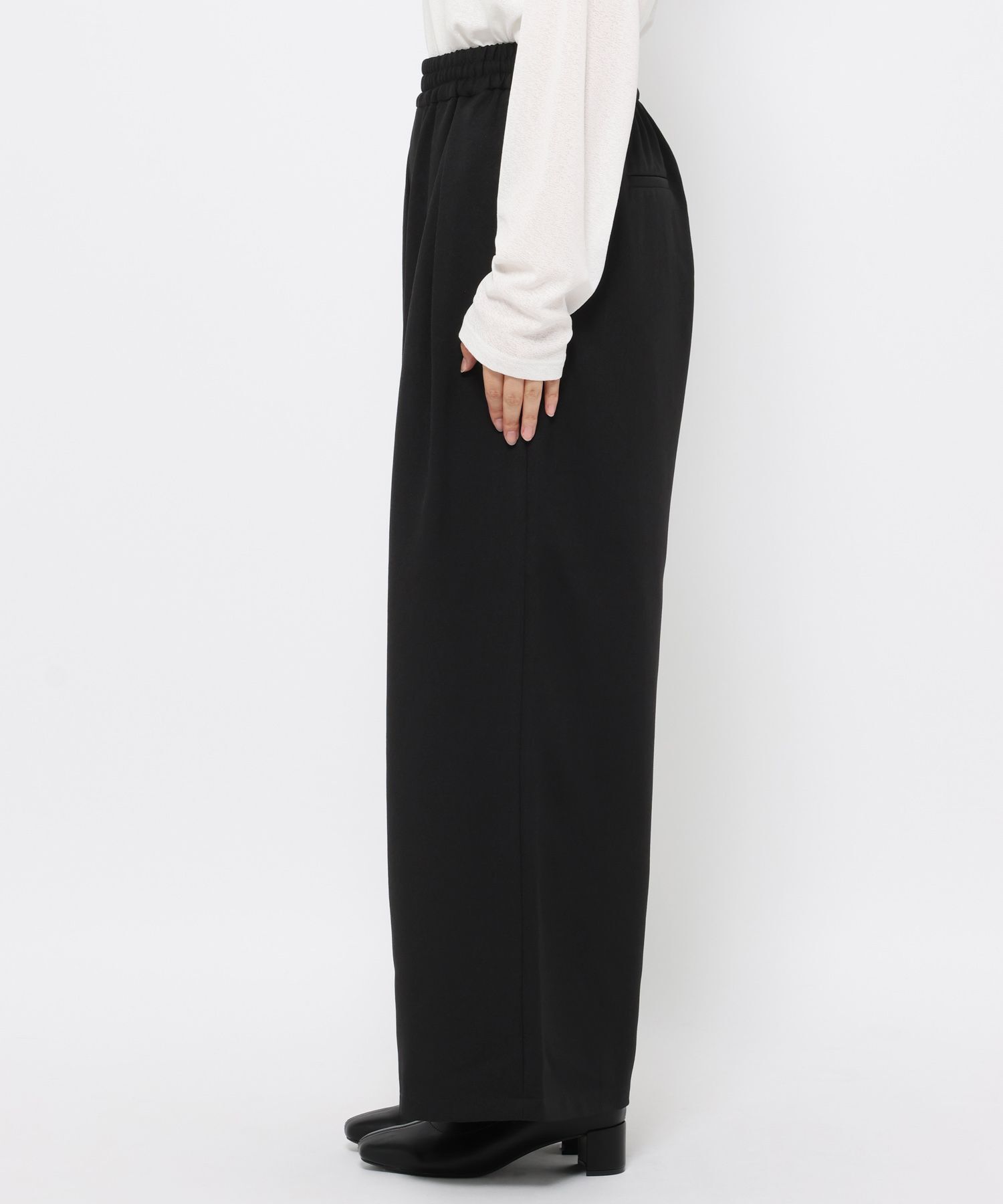 LOWRYS FARM「ウールライクイージーパンツ」|チノ|