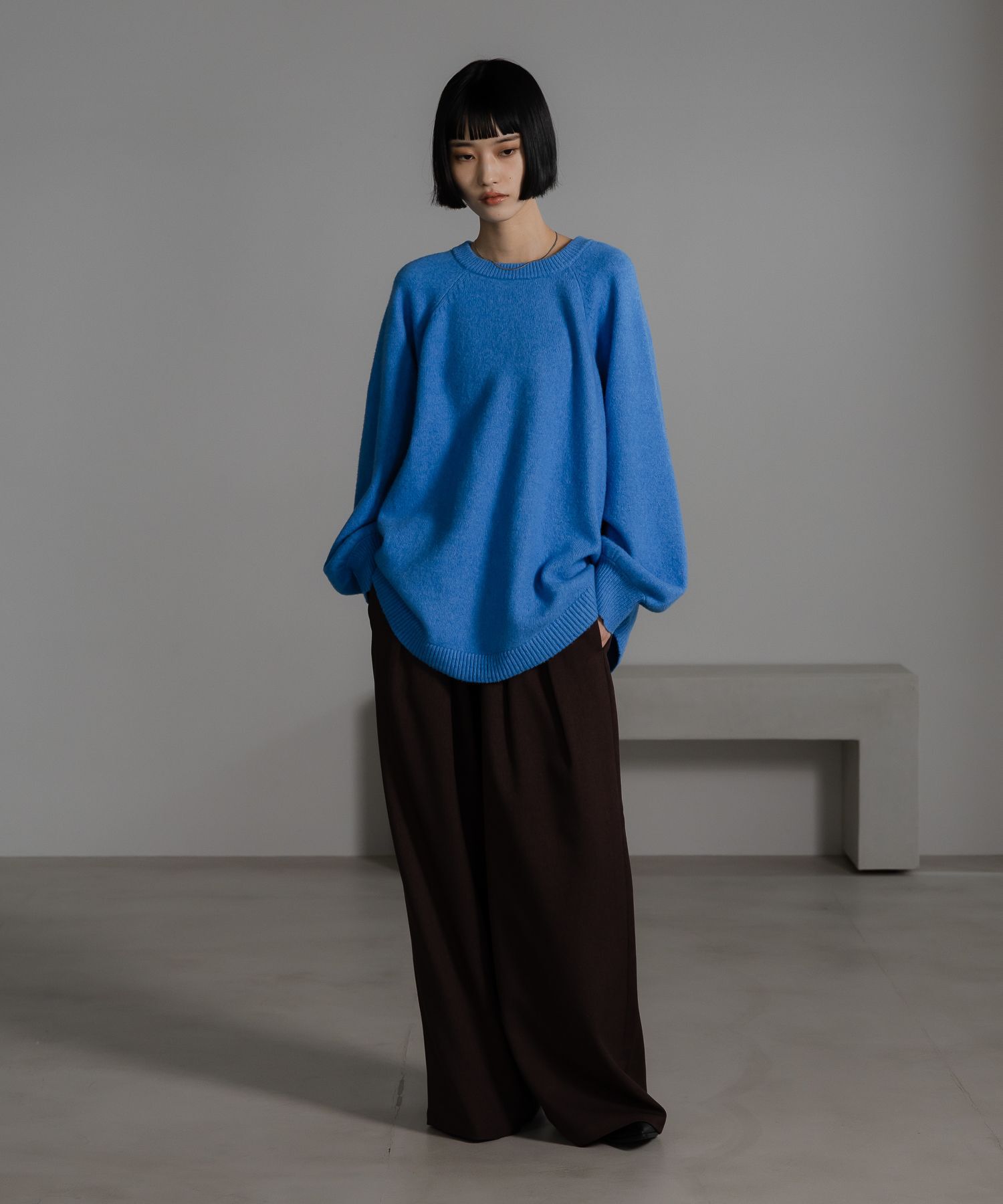 LOWRYS FARM「ウールライクイージーパンツ」|チノ|