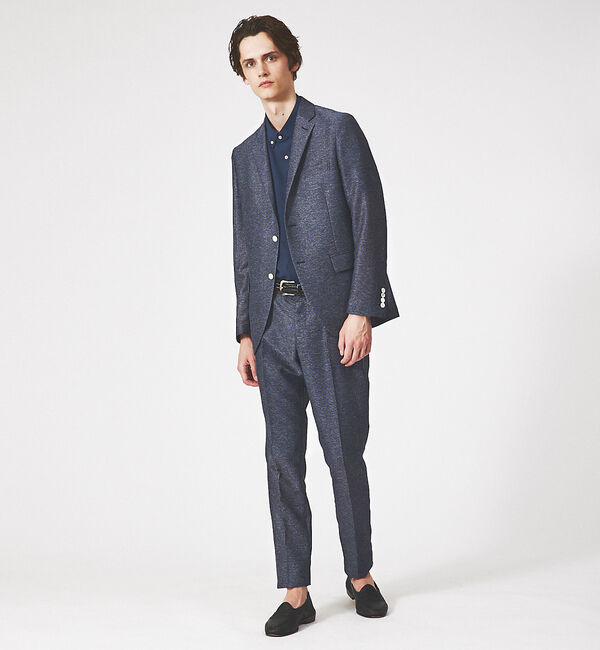 ABAHOUSE「【セットアップ対応/FLEX PANTS】カラミ織り ストレッチ メッシュ パン」|スラックス|