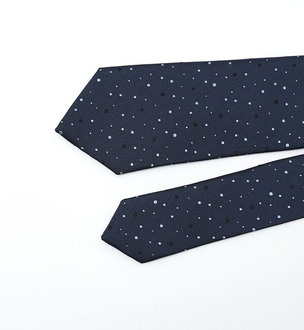 ABAHOUSE「【ドット柄】MADE IN JAPAN/シルクタイ/ネクタイ」|ネクタイ・蝶ネクタイ|