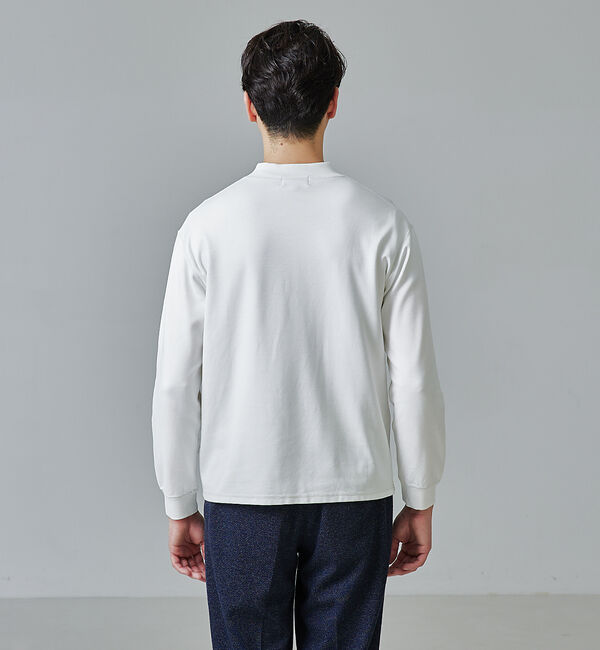 ABAHOUSE「【ヘンリーネック】ポンチ 長袖 Ｔシャツ」|Tシャツ・カットソー|