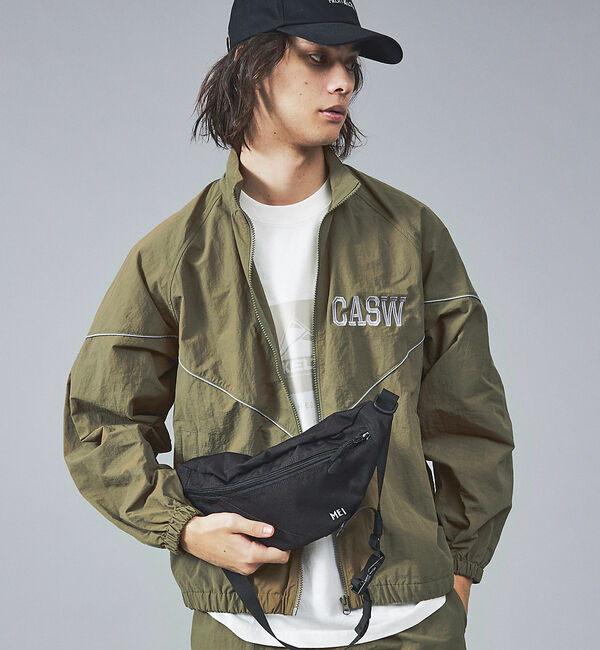 ABAHOUSE「【MEI / メイ】ロゴ刺繍 BOTTOMLINE ウエスト/ボディバッグ」|その他|ブラック