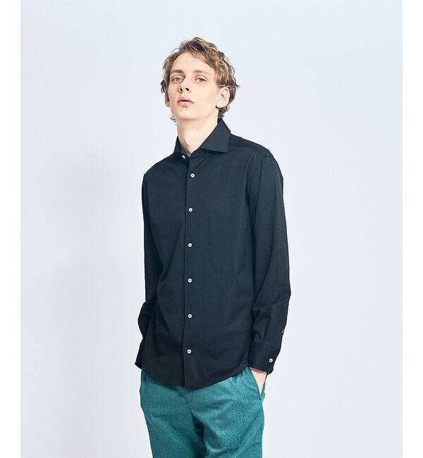ABAHOUSE「【接触冷感】アイスピケ ストレッチ 長袖シャツ / FLEX SHIRTS」|シャツ・ブラウス|