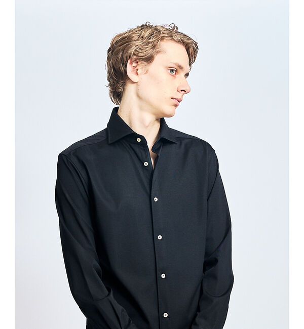 ABAHOUSE「【接触冷感】アイスピケ ストレッチ 長袖シャツ / FLEX SHIRTS」|シャツ・ブラウス|