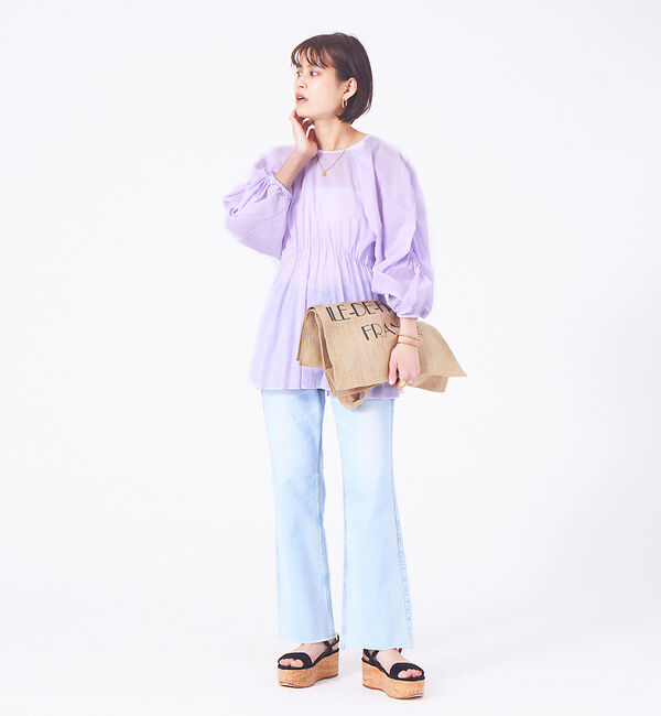 Rouge vif「コーマローンワッシャーブラウス」|シャツ・ブラウス|