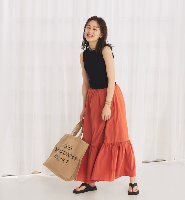 Rouge vif「【セットアップ対応】ギャザーティアードスカート」|スカート|