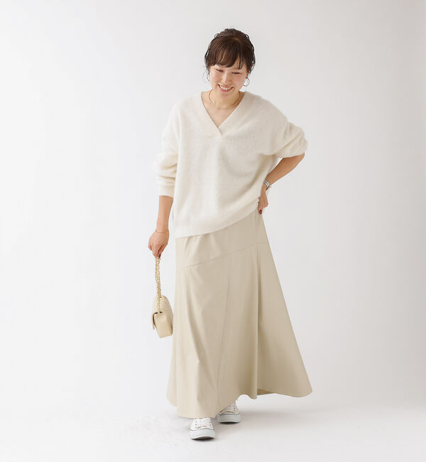 Rouge vif「【ロングセラー】エコレザースカート」|スカート|