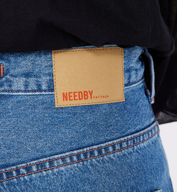 Rouge vif「【NEEDBY heritage/ニードバイ ヘリテージ】LUNA ワイドストレ」|デニム|