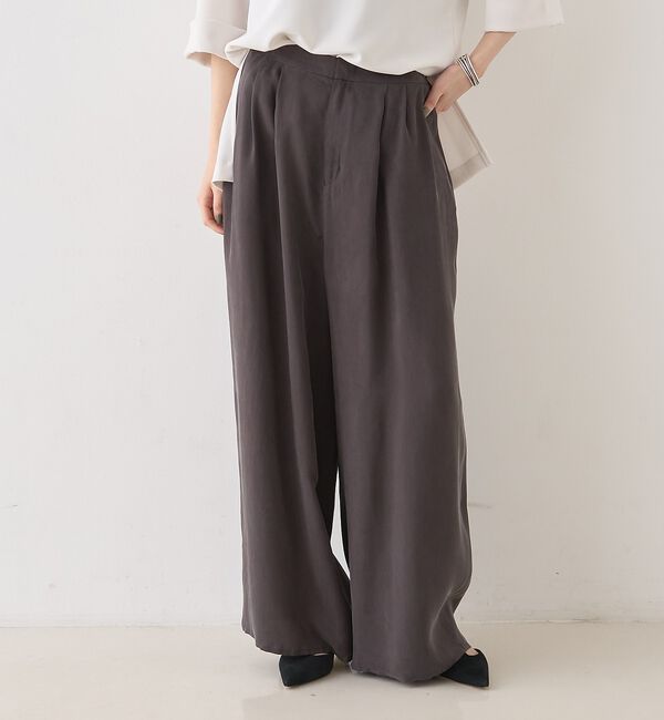 Rouge vif「【セットアップ対応】キュプラフィブリル ワイドパンツ」|その他|