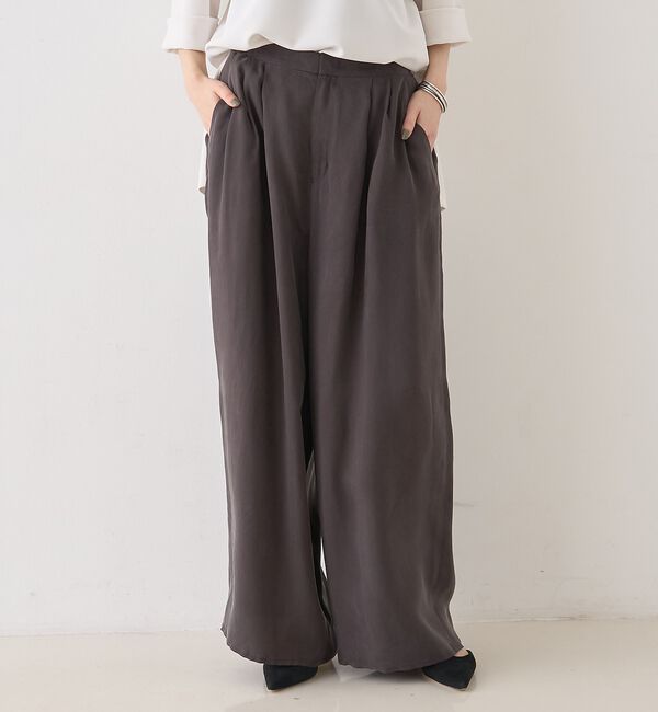 Rouge vif「【セットアップ対応】キュプラフィブリル ワイドパンツ」|その他|