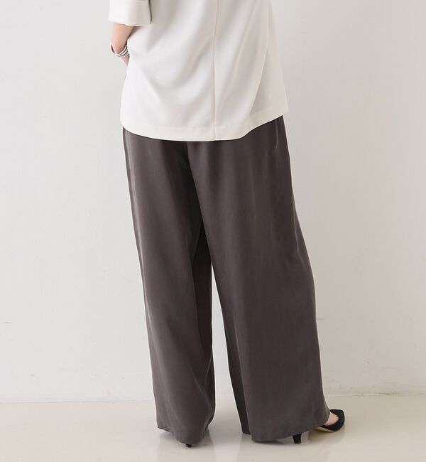 Rouge vif「【セットアップ対応】キュプラフィブリル ワイドパンツ」|その他|