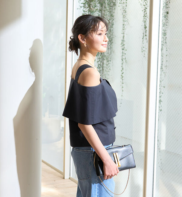 Rouge vif「ケープオフショルブラウス」|シャツ・ブラウス|