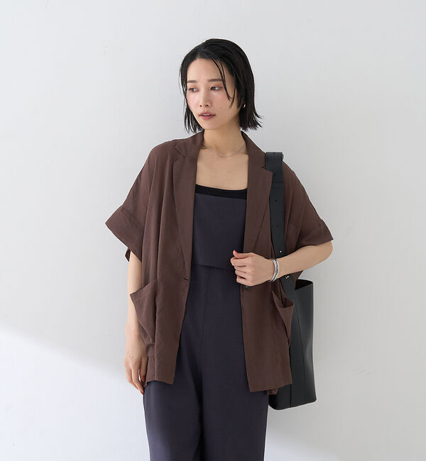 Rouge vif「フレアストレートワイドサロペット」|オールインワン|